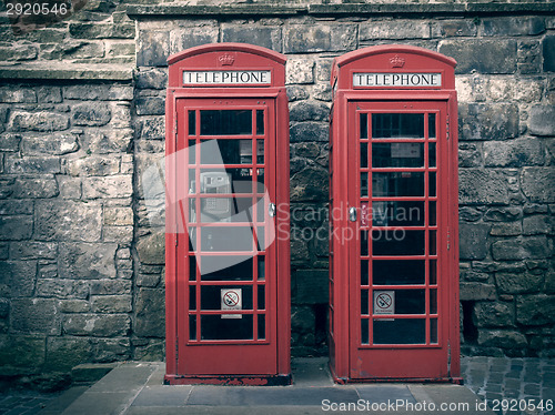 Image of Retro look London telephone box