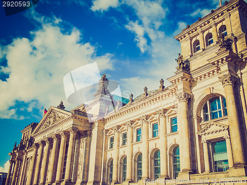 Image of Retro look Reichstag Berlin