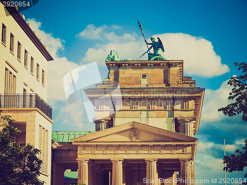 Image of Retro look Brandenburger Tor Berlin