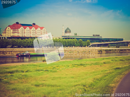 Image of Elbe river in Dresden