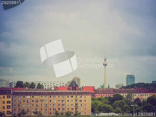 Image of Retro look TV Tower Berlin