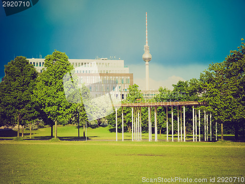 Image of Retro look TV Tower Berlin