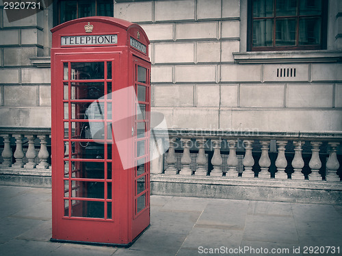 Image of Retro look London telephone box