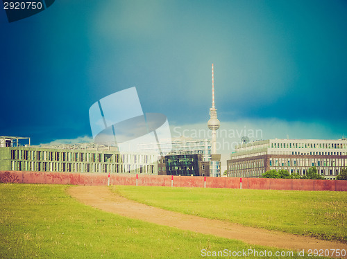 Image of Retro look TV Tower Berlin