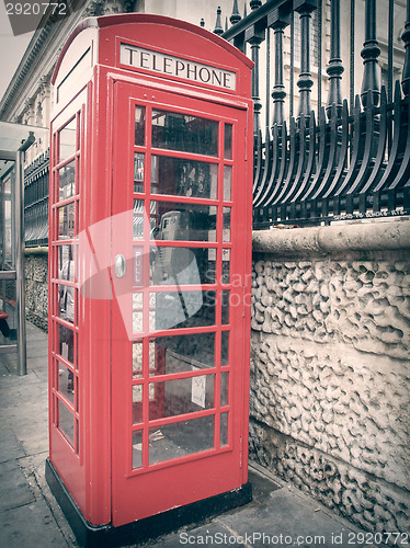 Image of Retro look London telephone box