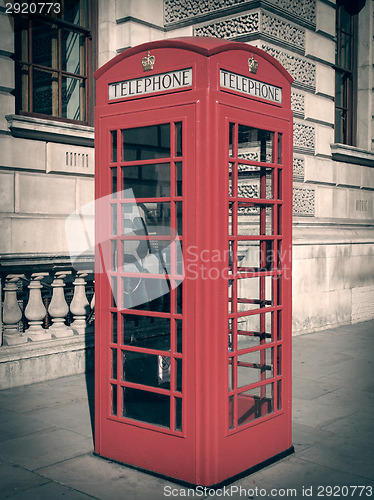 Image of Retro look London telephone box