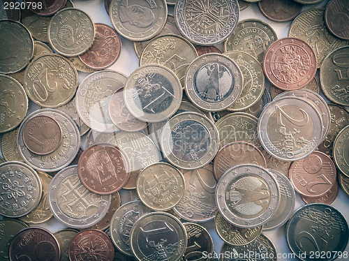 Image of Retro look Euro coin