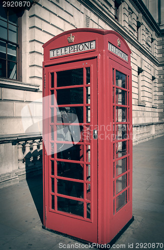 Image of Retro look London telephone box