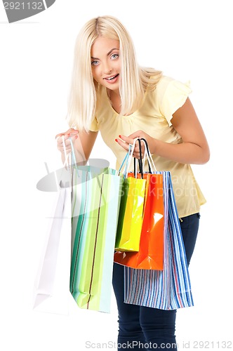 Image of Woman with shopping bag