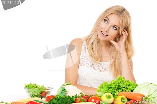 Image of Woman with vegetables