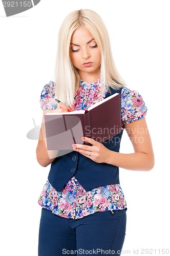 Image of Woman with notepad