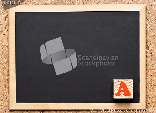 Image of Chalkboard with block