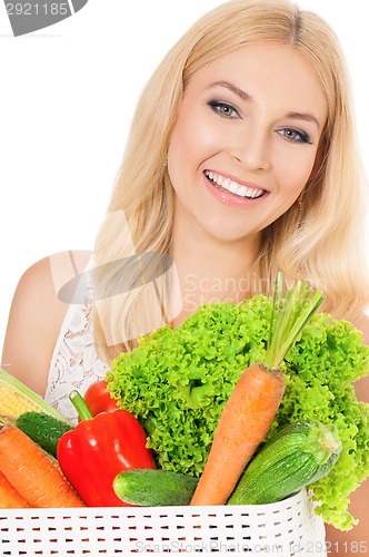 Image of Woman with vegetables