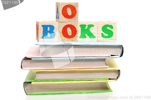 Image of Books with blocks