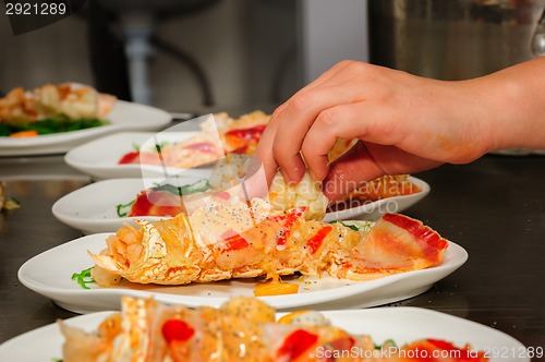 Image of Prepared lobster on plate