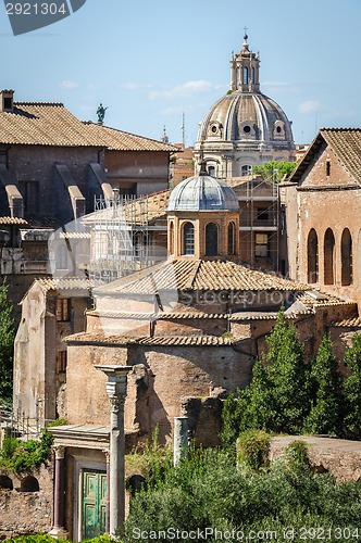 Image of Roman ruins in Rome, Forum