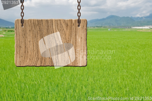 Image of Blank wooden sign