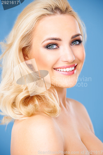 Image of Beautiful healthy young blond woman