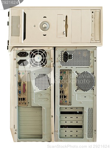 Image of old computers  for electronic recycling