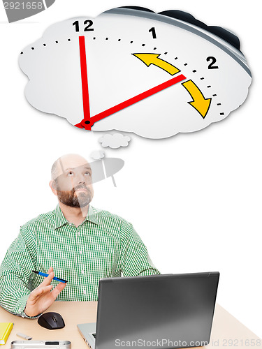 Image of business man daylight saving time
