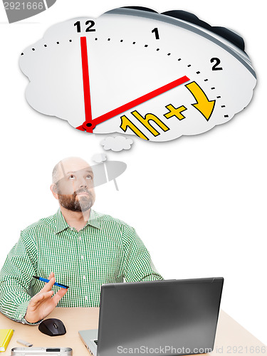 Image of business man daylight saving time