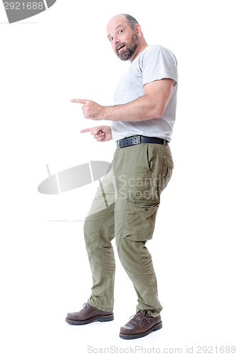 Image of man pointing