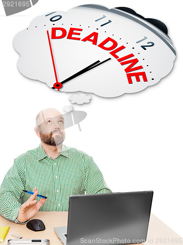 Image of business man deadline