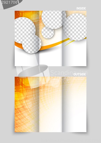 Image of Tri-fold brochure template design