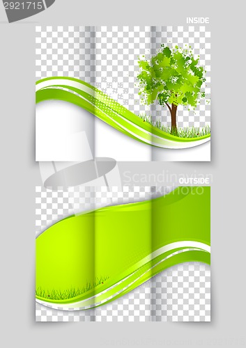 Image of Tri-fold brochure template design