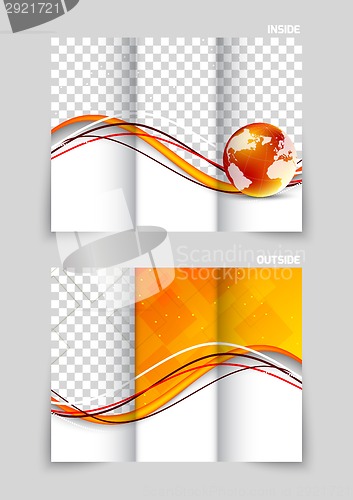 Image of Tri-fold brochure template design