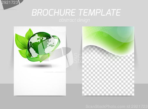 Image of Flyer back and front template design