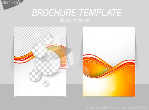 Image of Flyer back and front template design