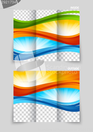 Image of Tri-fold brochure template design