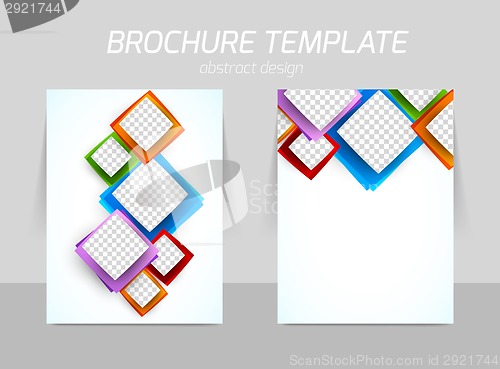 Image of Flyer back and front template design