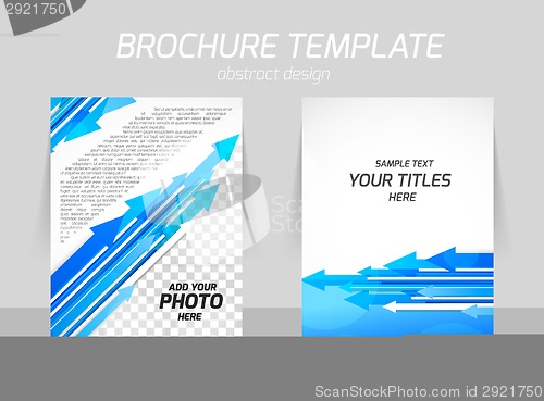 Image of Flyer back and front template design