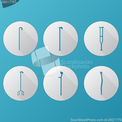 Image of Flat vector icons for orthopedic equipment