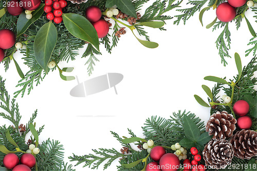 Image of Red Bauble Border