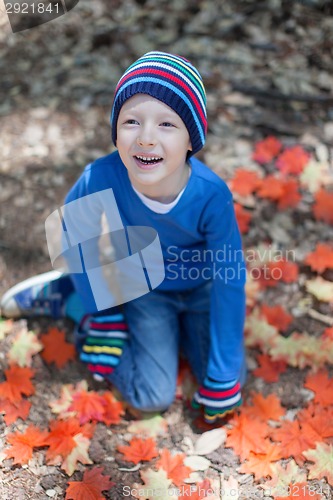 Image of kid at fall