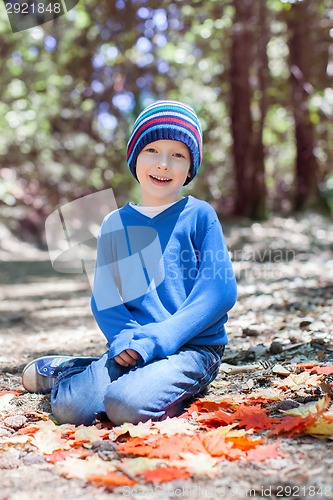 Image of kid at fall