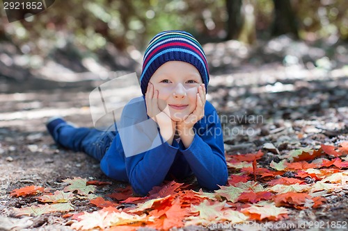 Image of kid at fall
