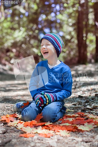 Image of kid at fall