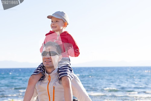 Image of family at the lake