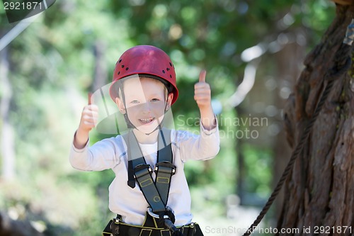 Image of boy at adventure park