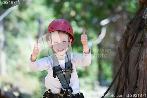 Image of boy at adventure park