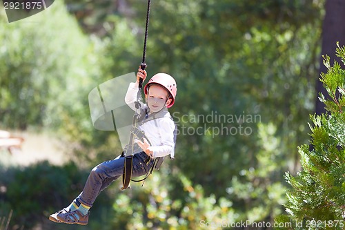 Image of boy at adventure park