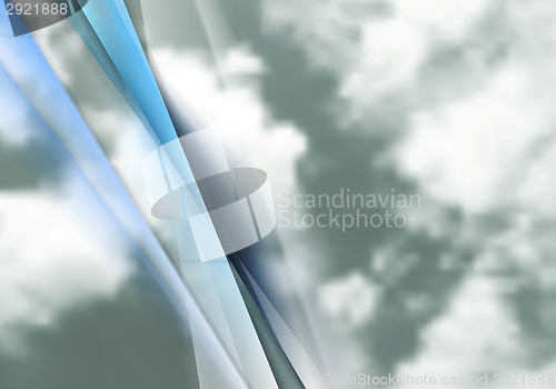 Image of Abstract cloudy sky vector background