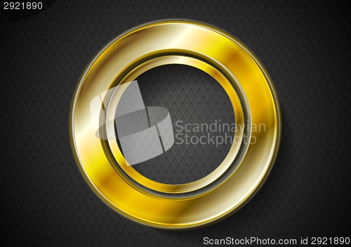 Image of Abstract golden ring logo