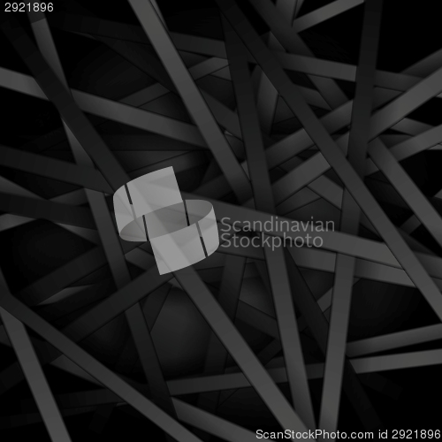 Image of Dark striped tech vector background
