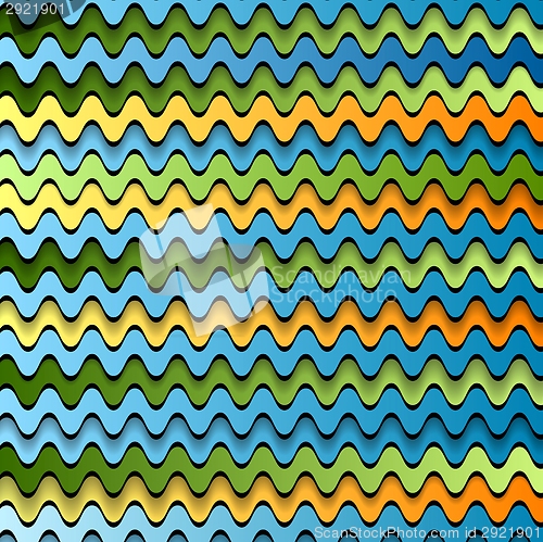 Image of Abstract colorful waves