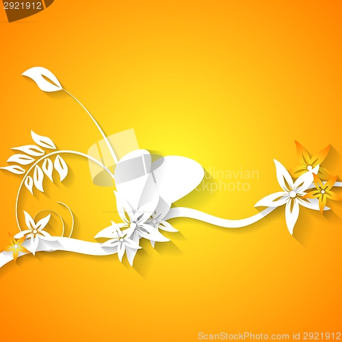 Image of Abstract flowers bright background